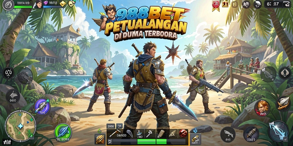 Tampilan permainan Open World dalam 988BET yang memukau dan luas.