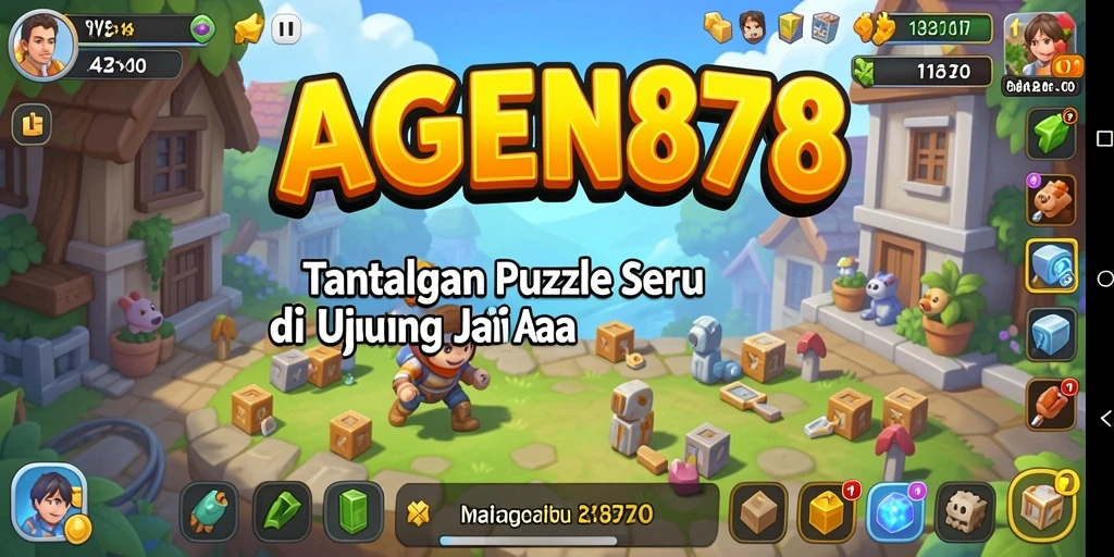 Tampilan gameplay AGEN878 yang penuh warna dan menantang.