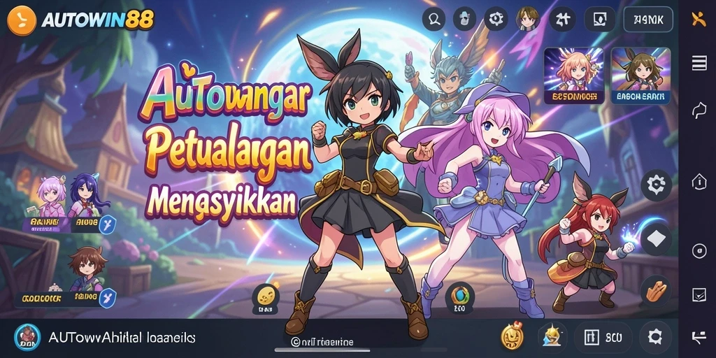 Screenshot gameplay AUTOWIN88 yang menampilkan karakter anime beraksi.