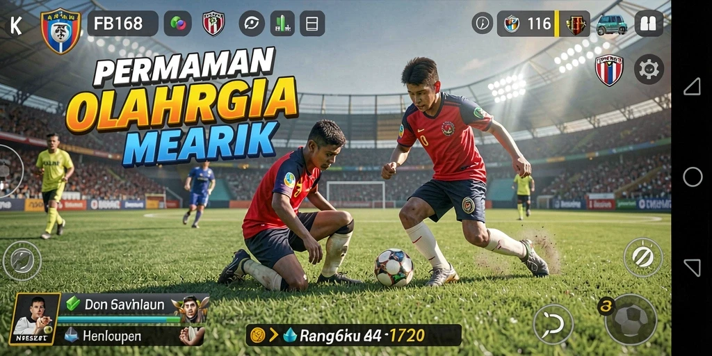 Tangkapan layar FB168 menampilkan aksi seru dalam permainan olahraga.