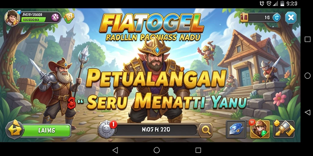 Tampilan gameplay FIATOGEL yang seru dan menantang.
