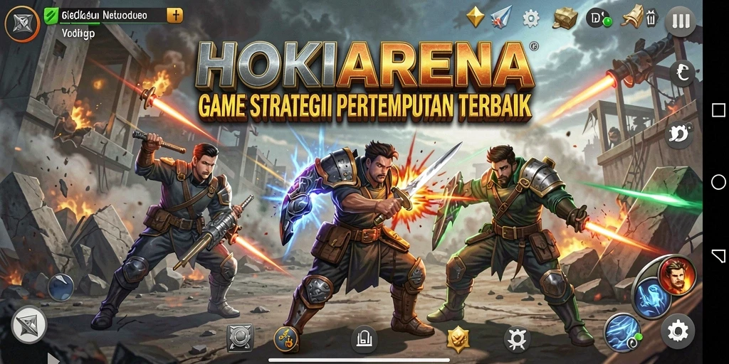 Tampilan gameplay strategis HOKIARENA yang menegangkan.