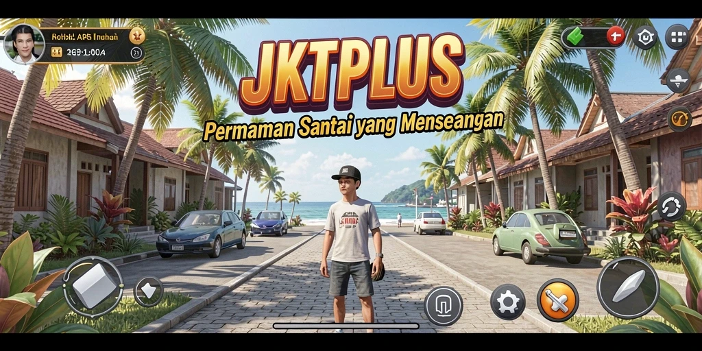 Tampilan gameplay menarik dalam JKTPLUS dengan grafis cerah.