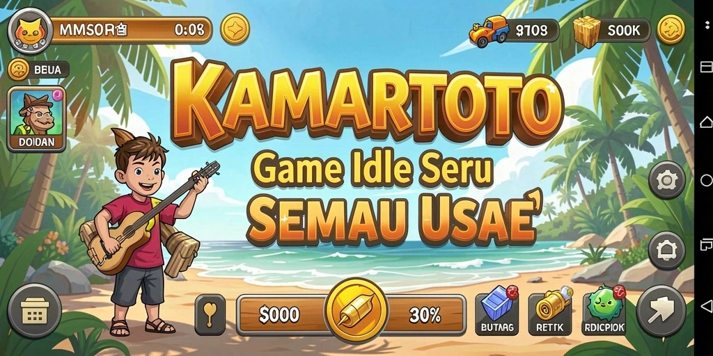 Screenshot gameplay KAMARTOTO yang menampilkan aksi Idle sederhana.