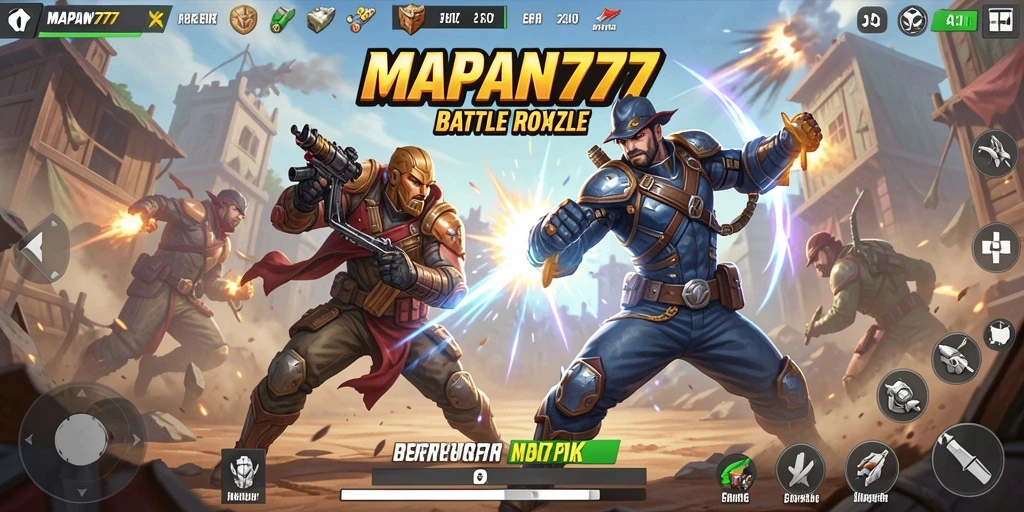 Screenshot gameplay MAPAN777 menampilkan aksi pertarungan yang mendebarkan.