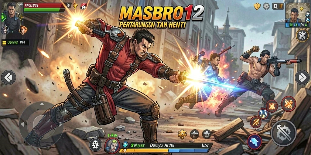 Tampilan seru dari aksinya dalam <strong>MASBRO12</strong> yang penuh kecepatan.