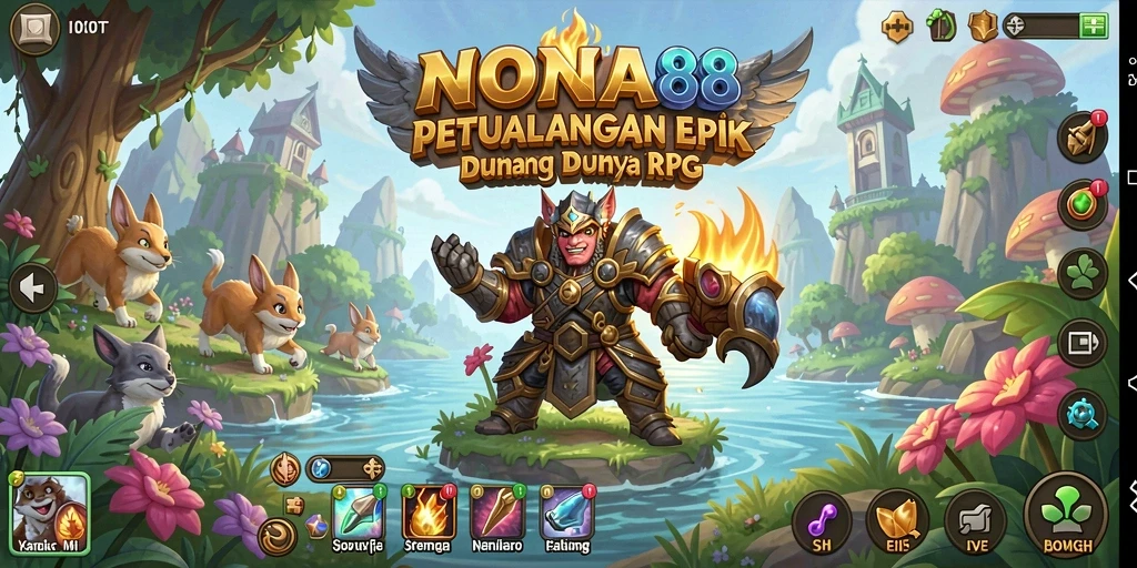 Screenshot menunjukkan aksi pertarungan seru dalam NONA88.