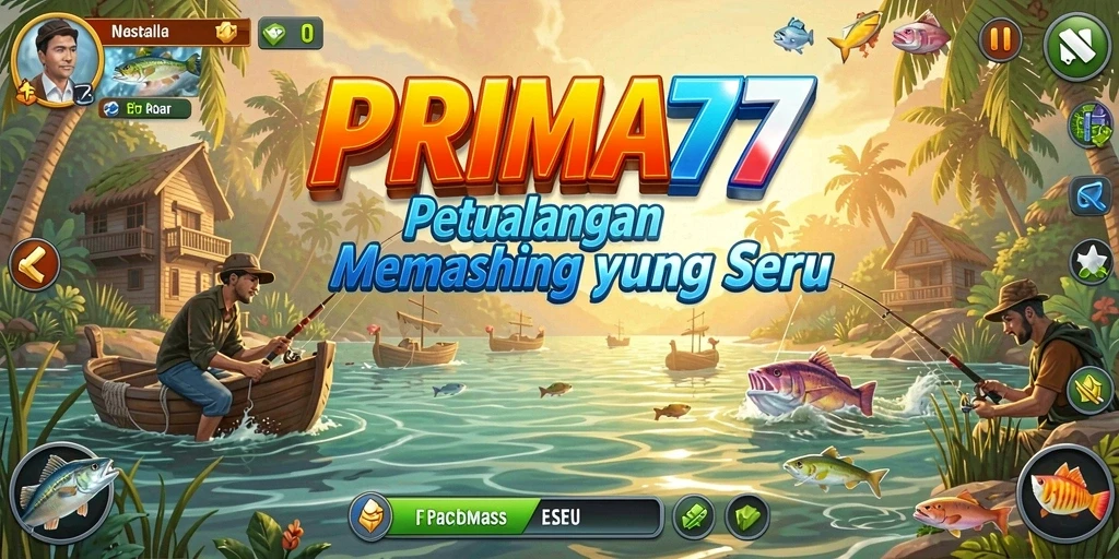 Tangkapan ikan yang menakjubkan dalam PRIMA77 saat gameplay.