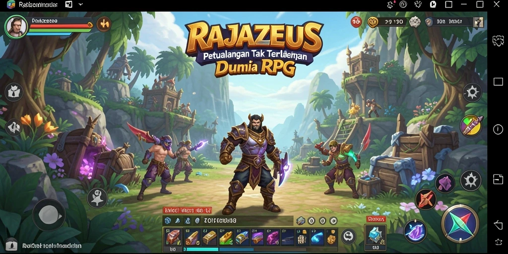 Gameplay seru di dunia fantasi RAJAZEUS