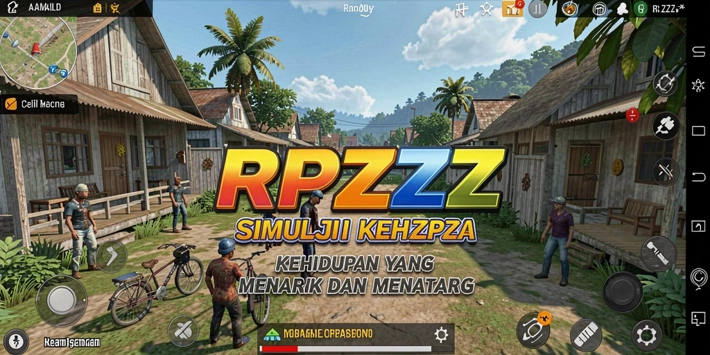 Gameplay RPZZZ menunjukkan berbagai aktivitas kreatif dan interaktif.