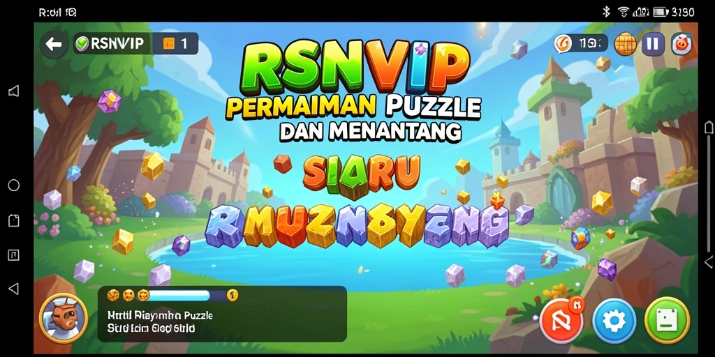 Tampilan gameplay Puzzle yang menarik dan menantang.