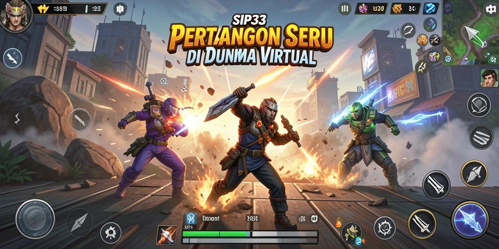 Screenshot utama SIP33 menampilkan aksi pertarungan yang mendebarkan.