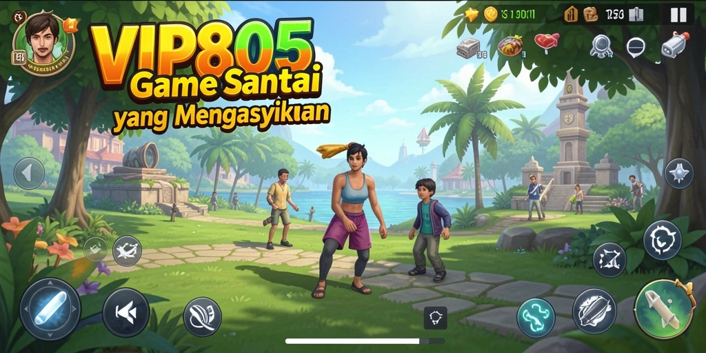 Tangkapan layar menunjukkan karakter lucu dalam gameplay yang seru.
