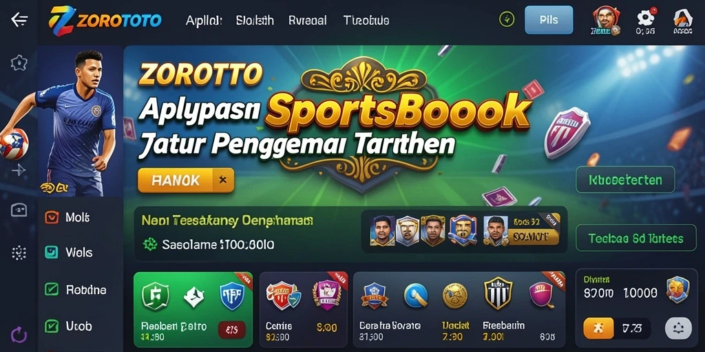 Tampilan aplikasi ZOROTOTO menampilkan fitur taruhan yang menarik dan interaktif.